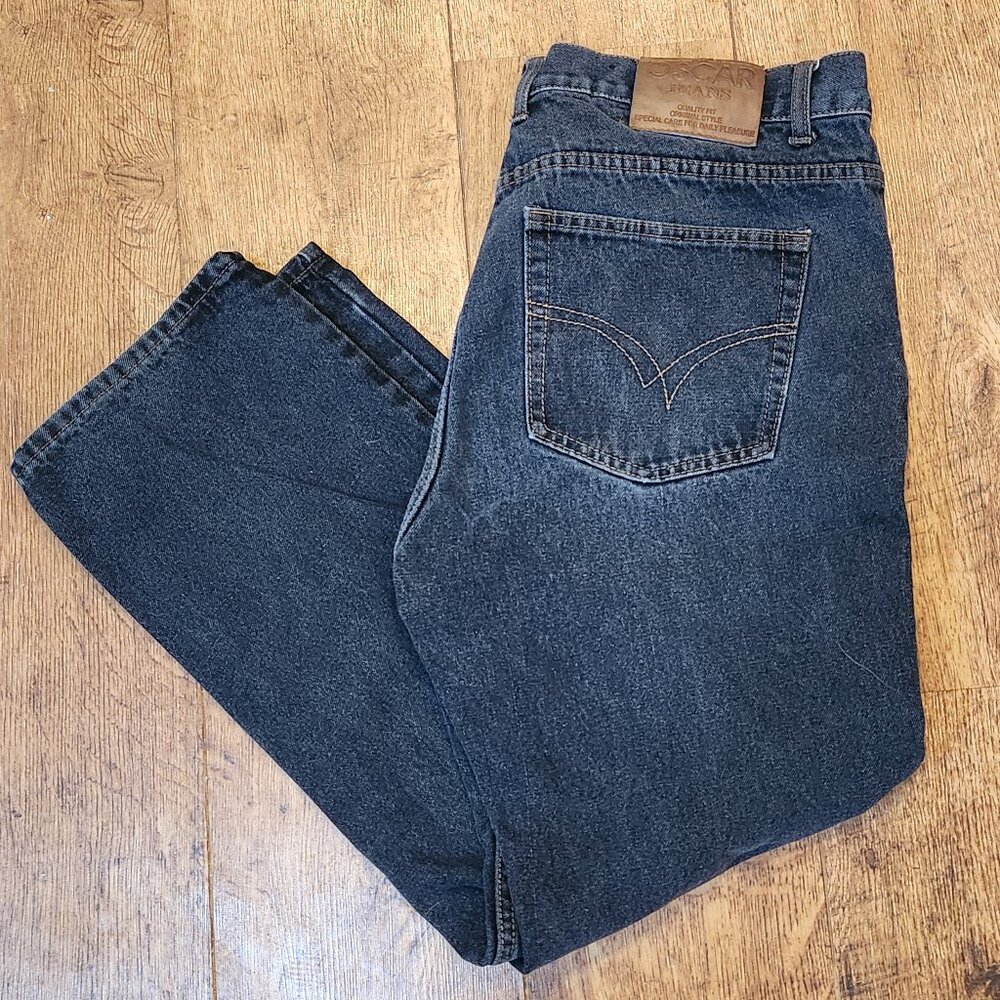 OSCAR JEANS Straight Leg 100% Cotton Jeans - 38 x 29